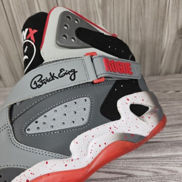 PATRICK EWING Rogue x ONYX Grey 3M Black Red Basketball Shoes Men's Size 9 NEW - Picture 14 of 16